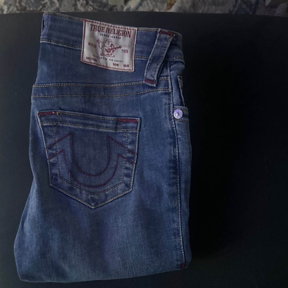 True Religion Women's Dark Blue Skinny Jeans